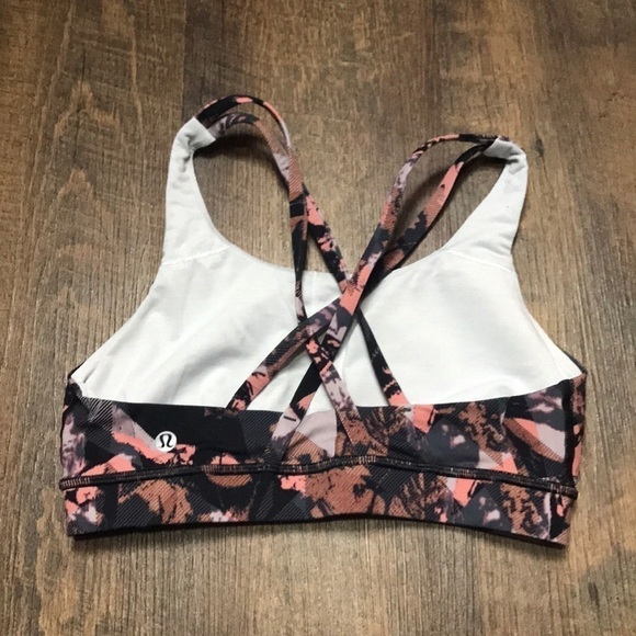 Lululemon Energy Bra Nulux Peony Multi - Picture 3 of 7